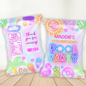 ネオンプールパーティーチップバッグラッパー チラシ