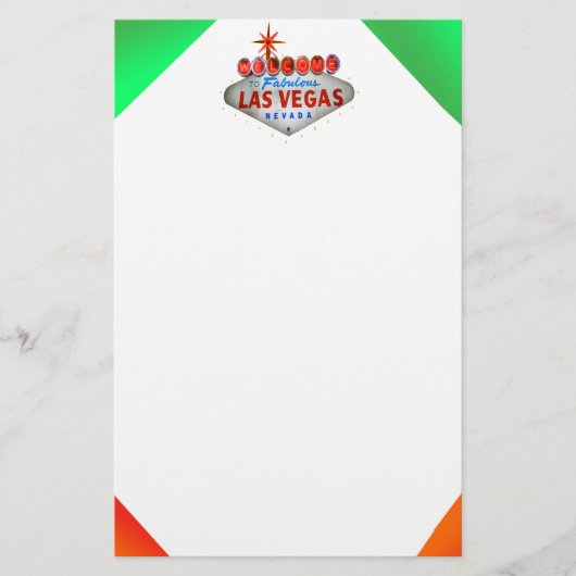 ネオンベガス文房具 便箋 (正面)