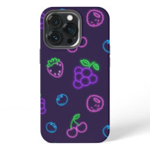 ネオンベリー柄 iPhone 13 Pro カバー