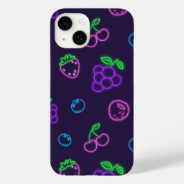 ネオンベリー柄 iPhone 14 カバー