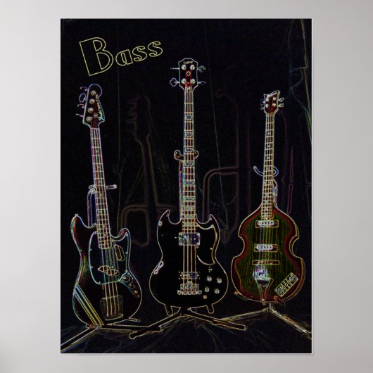 ネオンベースプリント ポスター (正面)