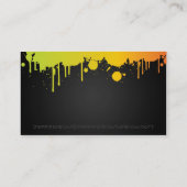 ネオンペンキの（ばちゃばちゃ）跳ねる 名刺 (裏面)