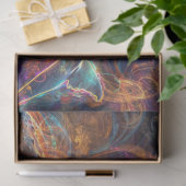 ネオンホエールオレンジパープルブルー 薄葉紙 (ギフト)