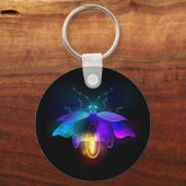 ネオンホタル（黒） キーホルダー (正面)
