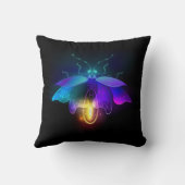 ネオンホタル（黒） クッション (裏面)