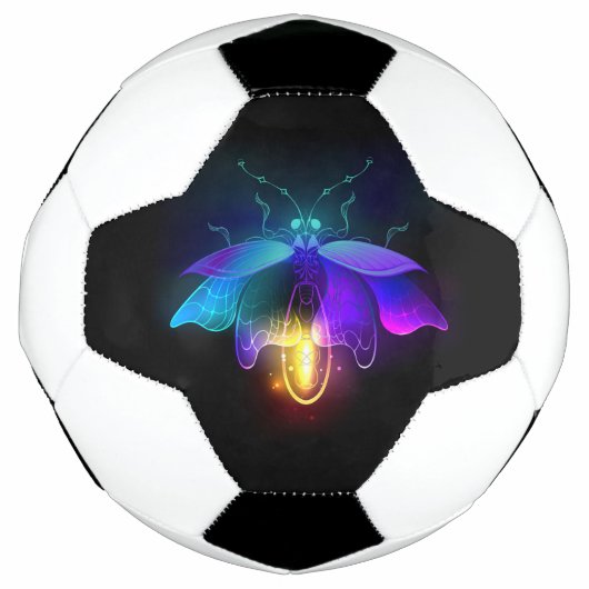 ネオンホタル（黒） サッカーボール (正面)