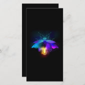ネオンホタル（黒） サンキューカード (正面/裏面)
