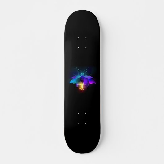 ネオンホタル(黒) スケートボード (正面)