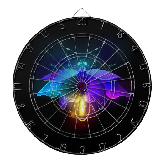 ネオンホタル（黒） ダーツボード (正面)