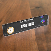 ネオンホタル（黒） デスクネームプレート (側面)