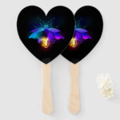 ネオンホタル（黒） ハンドファン (正面&裏面)