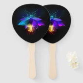 ネオンホタル（黒） ハンドファン (正面&裏面)