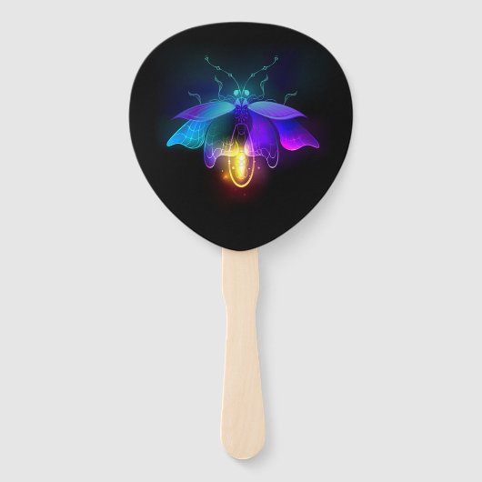 ネオンホタル（黒） ハンドファン (正面)