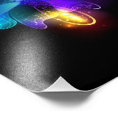 ネオンホタル（黒） フォトプリント            (角)