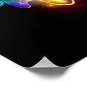 ネオンホタル（黒） ポスター (角)