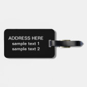 ネオンホタル（黒） ラゲッジタグ (裏面横)
