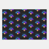 ネオンホタル（黒） ラッピングペーパーシート (正面2)