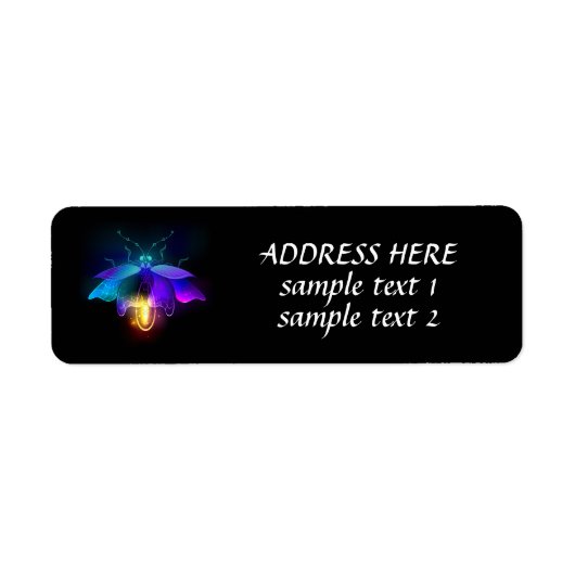 ネオンホタル(黒) ラベル (正面)