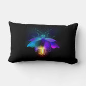 ネオンホタル（黒） ランバークッション (裏面)