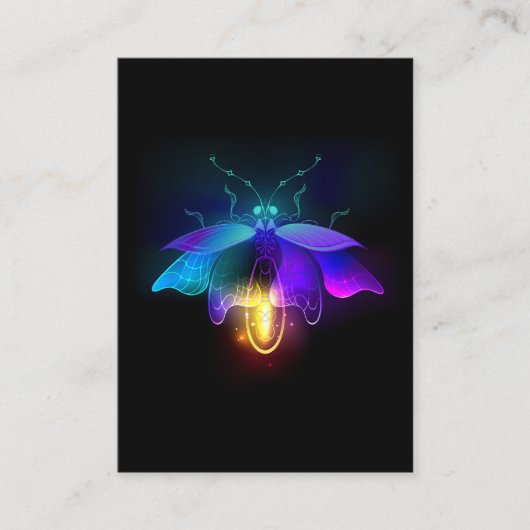 ネオンホタル（黒） 割引カード (正面)