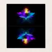 ネオンホタル（黒） 名刺 (外部フラット)