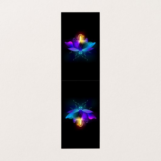 ネオンホタル（黒） 名刺 (外部フラット)