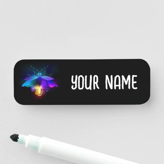 ネオンホタル（黒） 名札 (インサイチュ)