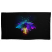 ネオンホタル（黒） 枕カバー (正面左)