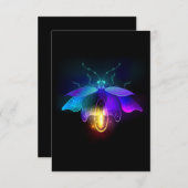 ネオンホタル（黒） 案内状 (正面/裏面)