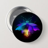 ネオンホタル(黒) 缶バッジ (正面&裏面)