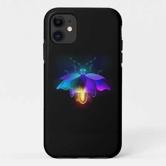 ネオンホタル（黒） Case-Mate iPhoneケース (裏面)