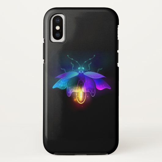ネオンホタル(黒) Case-Mate iPhoneケース (裏面)