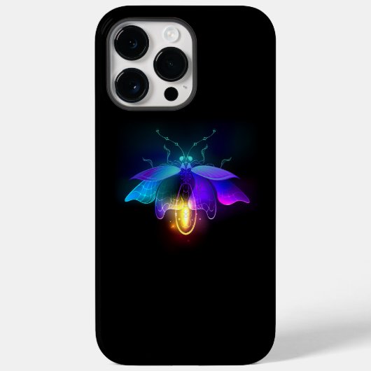 ネオンホタル(黒) Case-Mate iPhoneケース (裏面)