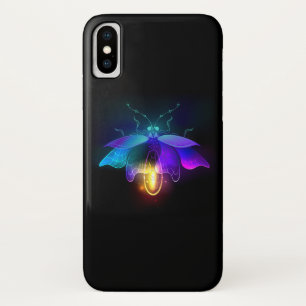 ネオンホタル(黒) iPhone X ケース