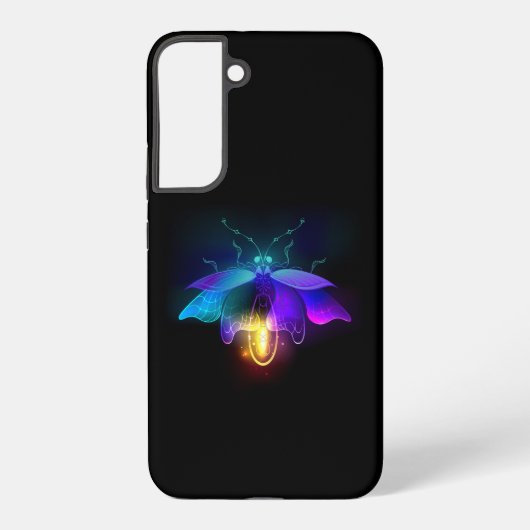ネオンホタル（黒） SAMSUNG GALAXYケース (裏面)