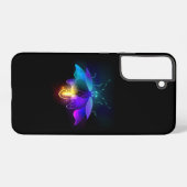 ネオンホタル（黒） SAMSUNG GALAXYケース (裏面横)