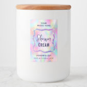 ネオンホログラフィックシャンプー防水ラベル フードラベル (正面)