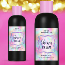 ネオンホログラフィックシャンプー防水ラベル