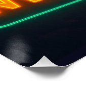 ネオンホワイトテールポスター ポスター (コーナー)