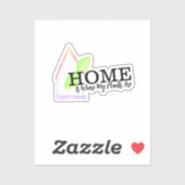 ネオンホームは私の植物が葉である シール (シート)