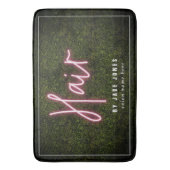 ネオンボクウッドヘアサロン美容師 バスマット (正面縦)