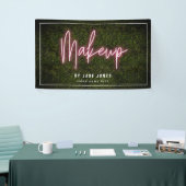 ネオンボクウッドメイクアップアーティスト美容師 横断幕 (トレードショー)