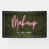 ネオンボクウッドメイクアップアーティスト美容師 横断幕 (横)