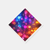 ネオンボケライト抽象画 スタンダードカクテルナプキン (角)
