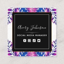 ネオンボタニカルガーデン Bloom QRコード SNS スクエア名刺