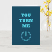 ネオンボタンのバレンタインデー男らし カード (黄色い花)