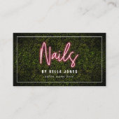 ネオンボックウッドネイルアーティスト名刺 名刺 (正面)