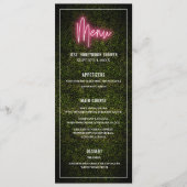 ネオンボックウッド緑のパーティーシャワ結婚ーのメニュー メニュー (正面)