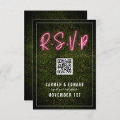ネオンボックスウッドウェディングQR RSVP (正面/裏面)