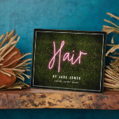 ネオンボックスウッドヘアサロンプロフェッショナル美容師 フォトプラーク (側面)